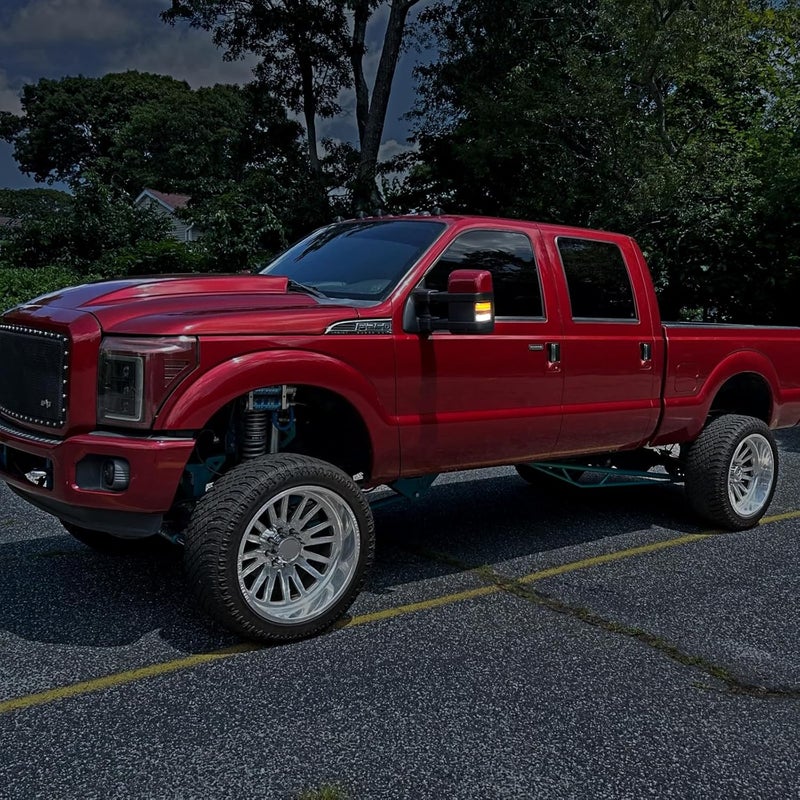LUDARM LED tow Mirror turn Signal light Compatible with 2008-2016 F250 F350 F450 F550 super duty 2013-2014 Switchback lower White upper Amber Mirror Blinker Light 2PCS smoke Lens - Image 3